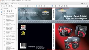 Briggs & Stratton Vanguard Single Cylinder OHV Air-Cooled Engines Manual - PDF DOWNLOAD