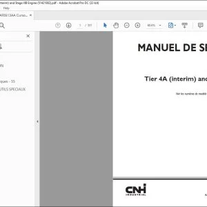 CNH Cursor® 10 Tier 4A (interim) and Stage IIIB Moteur MANUEL DE SERVICE 51421982 - PDF DOWNLOAD (French)