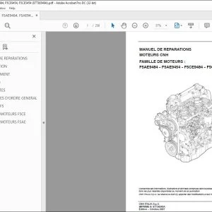 CNH F5AE9484 - F5AE9454 - F5CE9484 - F5CE9454 - F5CE5454 MOTEURS MANUEL DE REPARATIONS 87736549A - PDF DOWNLOAD (French)