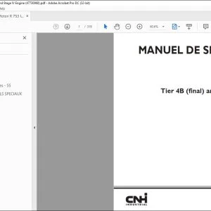 CNH VM Motori R 753 IE4 Tier 4B (final) and Stage IV Moteur MANUEL DE SERVICE - PDF DOWNLOAD (French)