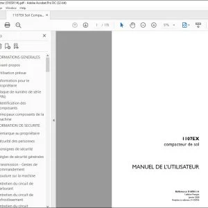 Case 1107EX compacteur de sol MANUEL DE L’UTILISATEUR 51658114 - PDF DOWNLOAD (French)