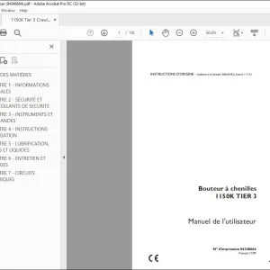 Case 1150K TIER 3 Bouteur à chenilles Manuel de l'utilisateur 84348664 - PDF DOWNLOAD (French)