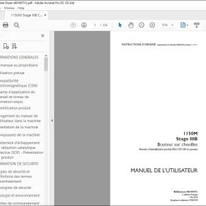 Case 1150M Stage IIIB Bouteur sur chenilles MANUEL DE L’UTILISATEUR 48149731 - PDF DOWNLOAD (French)