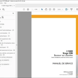Case 1150M Stage IIIB Bouteur sur chenilles MANUEL DE SERVICE 51574389 - PDF DOWNLOAD (French)