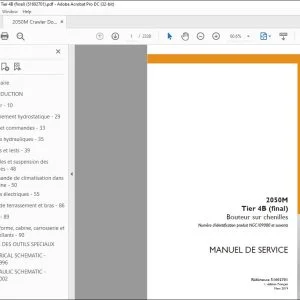 Case 2050M Tier 4B (final) Bouteur sur chenilles MANUEL DE SERVICE 51602701 - PDF DOWNLOAD (French)