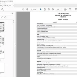 Case 721D Cargadora Manual de Reparación 6-47281ES - PDF DOWNLOAD (Spanish)