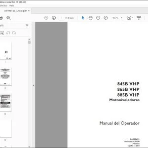 Case 845B VHP 865B VHP 885B VHP Motoniveladoras Manual del Operador 84498433 - PDF DOWNLOAD