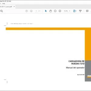 Case CARGADORA DE RUEDAS 721D Manual del operador Bur 6-35111SP - PDF DOWNLOAD (Spanish)