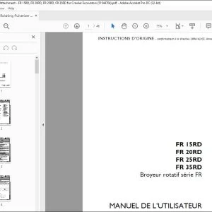 Case FR 15RD FR 20RD FR 25RD FR 35RD Broyeur rotatif série FR MANUEL DE L’UTILISATEUR 51544704 – PDF DOWNLOAD (French)