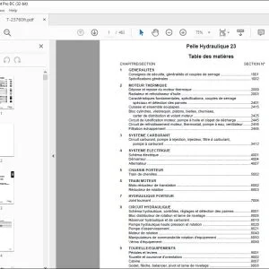 Case Pelle Hydraulique 23 Service Manuel 7-23750FR - PDF DOWNLOAD (French)