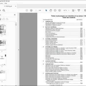 Case Pelles hydrauliques sur chenilles et sur pneus 1188 Service Manual Cre 7-79004 - PDF DOWNLOAD (French)