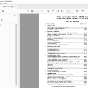 Case Pelles sur chenilles et pneus 788 - 988 788 Plus-988 Plus Service Manual Cre 7-58646  - PDF DOWNLOAD (French)