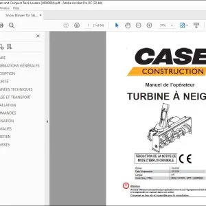 Case TURBINE À NEIGE Manuel de l’opérateur 48080904 - PDF DOWNLOAD (French)