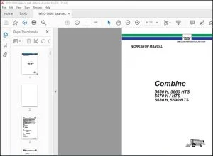 DEUTZ-FAHR 5650 H, 5660 HTS 5670 H / HTS 5680 H, 5690 HTS Combine Workshop Manual - PDF DOWNLOAD
