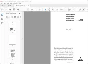 DEUTZ-FAHR 912 913 Engine Workshop Manual 0297 9763 - PDF DOWNLOAD