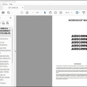 DEUTZ-FAHR AGROCOMPACT F60 70F3 70F4 F80 F90 Workshop Manual - PDF DOWNLOAD