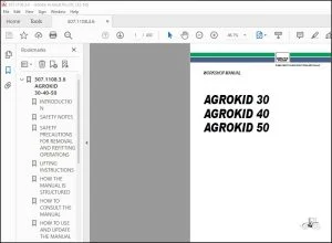 DEUTZ-FAHR AGROKID 30 AGROKID 40 AGROKID 50 Workshop Manual - PDF DOWNLOAD