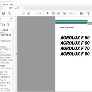 DEUTZ-FAHR AGROLUX F 50 AGROLUX F 60 AGROLUX F 70 AGROLUX F 80 Workshop Manual - PDF DOWNLOAD