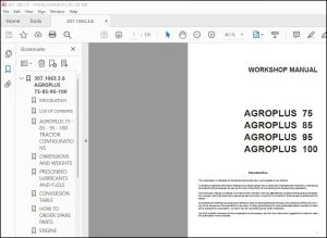 DEUTZ-FAHR AGROPLUS 75 AGROPLUS 85 AGROPLUS 95 AGROPLUS 100 Workshop Manual - PDF DOWNLOAD