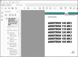 DEUTZ-FAHR AGROTRON 106 110 115 120 135 150 165 MK3 Workshop Manual - PDF DOWNLOAD