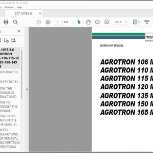 DEUTZ-FAHR AGROTRON 106 110 115 120 135 150 165 MK3 Workshop Manual - PDF DOWNLOAD