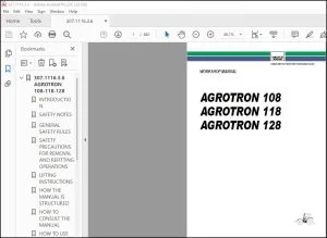 DEUTZ-FAHR AGROTRON 108 AGROTRON 118 AGROTRON 128 Workshop Manual - PDF DOWNLOAD