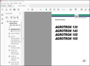 DEUTZ-FAHR AGROTRON 130 AGROTRON 140 AGROTRON 155 AGROTRON 165 Workshop Manual - PDF DOWNLOAD