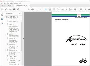 DEUTZ-FAHR AGROTRON 215-265 Workshop Manual - PDF DOWNLOAD