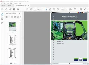 DEUTZ-FAHR Agrofarm 85 Agrofarm 100 Workshop Manual - PDF DOWNLOAD