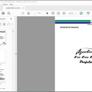 DEUTZ-FAHR Agrotron K90 K100 K110 K120 Profiline Workshop Manual - PDF DOWNLOAD