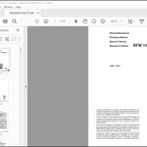 DEUTZ-FAHR BFM 1012 1013 Workshop Manual 0297 9771 - PDF DOWNLOAD