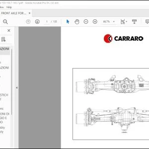 DEUTZ FAHR FRONT AXLE FOR AGROTRON 150-150.7-165.7 Workshop Manual - PDF DOWNLOAD