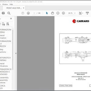 DEUTZ-FAHR Front Axle AGROTRON K 90 100 110 120 Repair Manual CA357358 - PDF DOWNLOAD