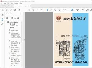 DEUTZ-FAHR SERIE 1000 3-4-6 cylinders ENGINE EURO 2 Workshop Manual - PDF DOWNLOAD