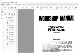 Daihatsu Charade Chassis Workshop Manual - PDF DOWNLOAD