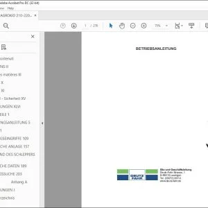 Deutz-Fahr AGROKID 210 220 230 Betriebsanleitung - PDF DOWNLOAD (Deutsch)