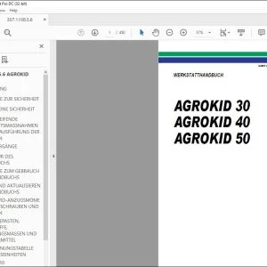 Deutz-Fahr AGROKID 30 AGROKID 40 AGROKID 50 WERKSTATTHANDBUCH – PDF DOWNLOAD (Deutsch)