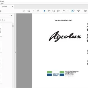 Deutz-Fahr AGROLUX 57 67 F57 F67 Betriebsanleitung - PDF DOWNLOAD (Deutsch)