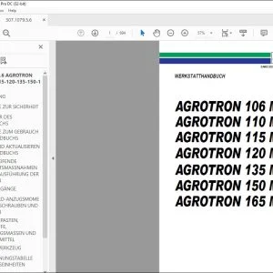 Deutz-Fahr AGROTRON 106 MK3 AGROTRON 110 MK3 AGROTRON 115 MK3 AGROTRON 120 MK3 AGROTRON 135 MK3 AGROTRON 150 MK3 AGROTRON 165 MK3 WERKSTATTHANDBUCH – PDF DOWNLOAD (Deutsch)