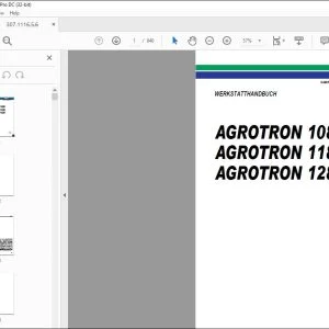 Deutz-Fahr AGROTRON 108 AGROTRON 118 AGROTRON 128 WERKSTATTHANDBUCH – PDF DOWNLOAD (Deutsch)