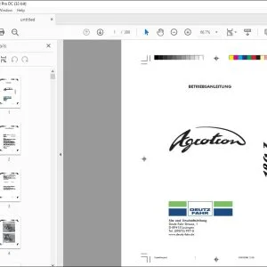 Deutz-Fahr AGROTRON 180.7 BETRIEBSANLEITUNG – PDF DOWNLOAD (Deutsch)