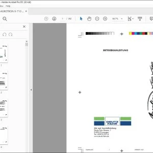Deutz-Fahr AGROTRON X-710 X-720 BETRIEBSANLEITUNG – PDF DOWNLOAD (Deutsch)