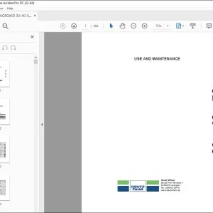 Deutz-Fahr Agrokid 30 40 50 Use & Maintenance Manual - PDF DOWNLOAD