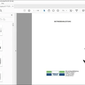 Deutz-Fahr Agroplus 67 77 87 BETRIEBSANLEITUNG – PDF DOWNLOAD (Deutsch)