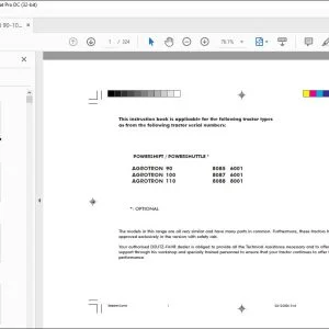 Deutz-Fahr Agrotron 90 100 110 Powershift Use & Maintenance Manual - PDF DOWNLOAD