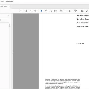 Deutz-Fahr BFM 2012 Werkstatthandbuch - PDF DOWNLOAD