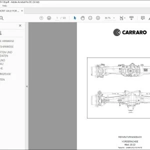 Deutz-Fahr VORDERACHSE 120 130 REPARATURHANDBUCH CA357356 – PDF DOWNLOAD (Deutsch)
