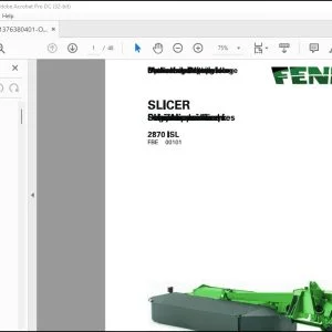 Fendt Eu Hay Equipment Slicer 2870ISL Operators Manual 2016 Fel13763804 EN - PDF DOWNLOAD