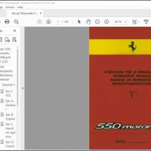 Ferrari 550 Maranello Complete Workshop Manual - PDF DOWNLOAD