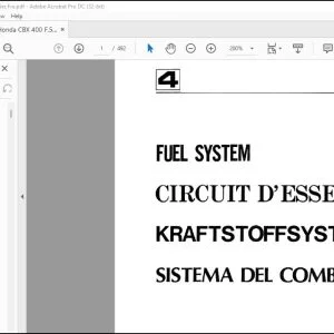 Honda CBX400F CBX550F Fuel System Manual - PDF DOWNLOAD